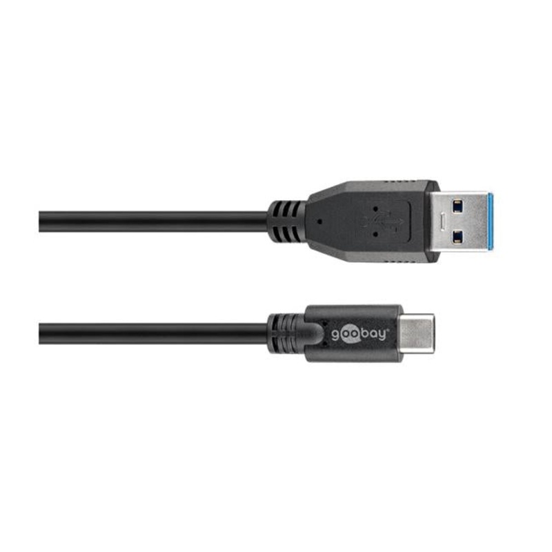 Goobay USB-C to USB A 3.0 cable black 1.0m