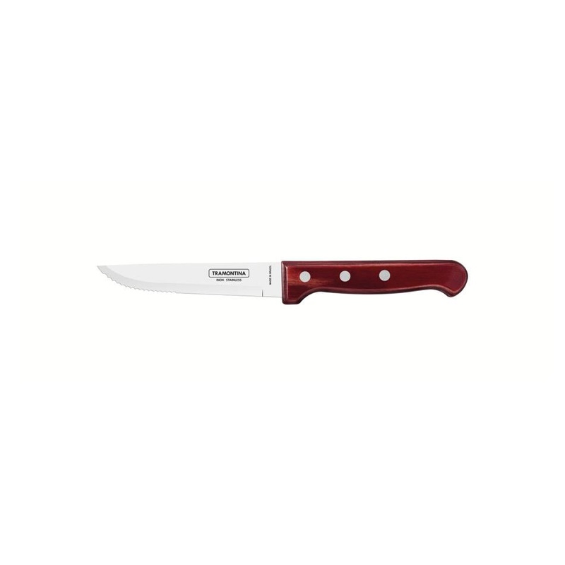 Tramontina Churrasco Steak Knife Gaucho Polywood Red   5", 12cm
