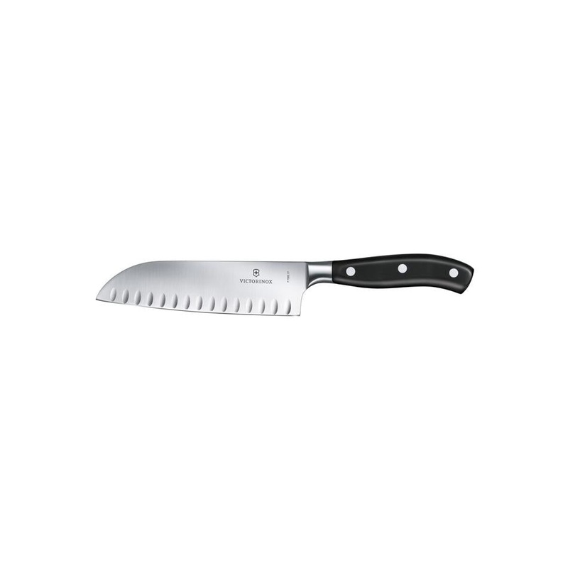 Victorinox Grand Matre Santoku Knife, 17Cm, Fluted Edge 7.7323.17G