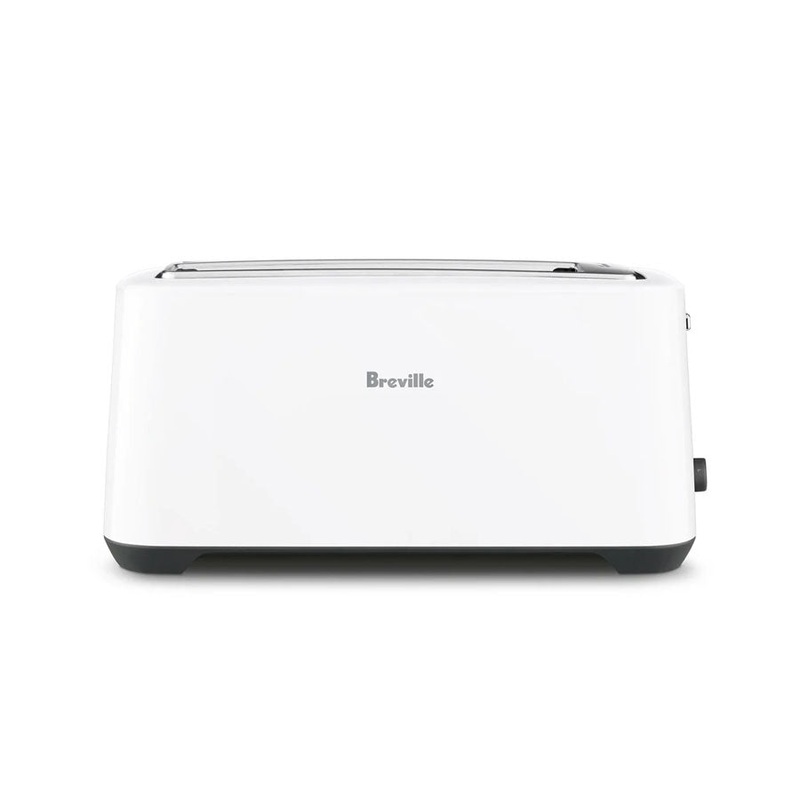 Breville 4 Slice Long Slot Toaster White BTA380WHT