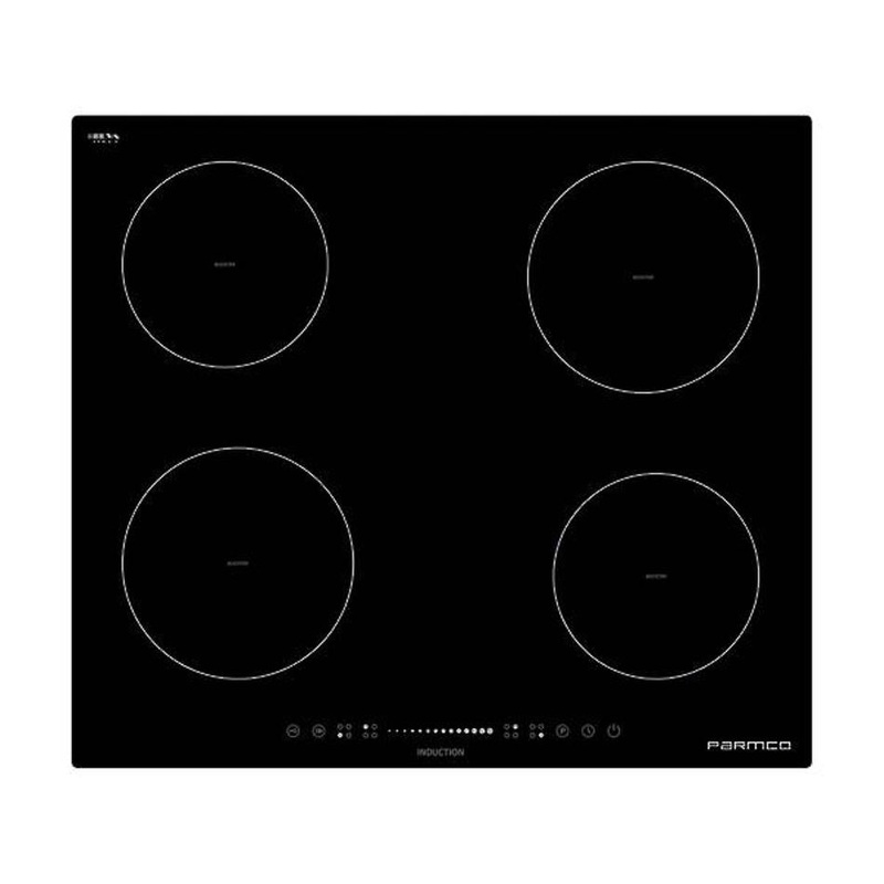 Parmco 600mm, Induction, Black, 4 Element Cooktop  I  Series 3 HO36BI4