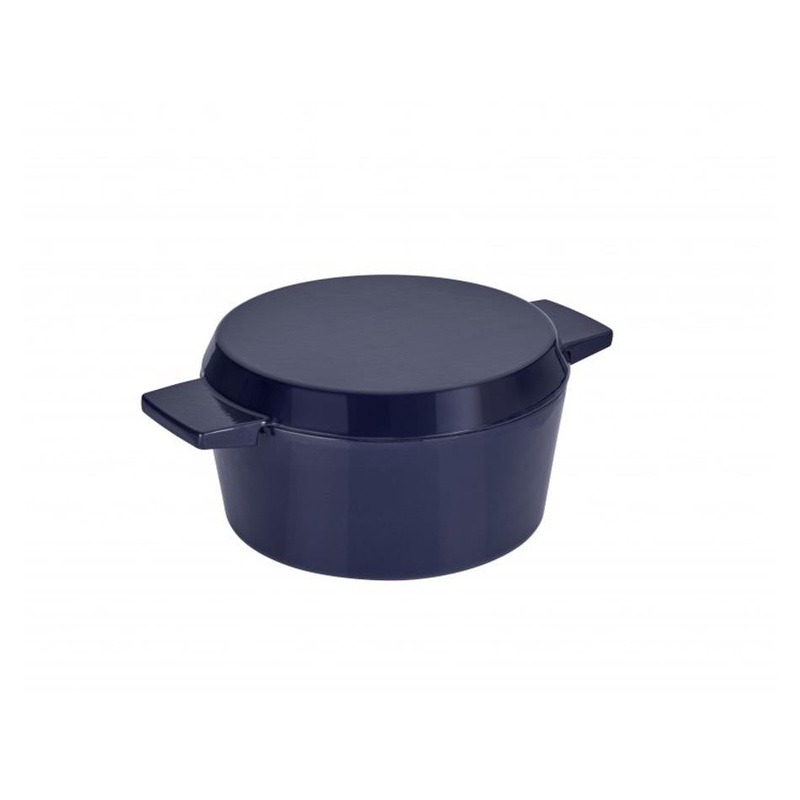 Stanley Rogers Cast Iron French Oven Mid Blue 24cm 42373