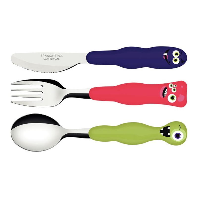Tramontina Children's Monster Cutlery 3 Piece Set
