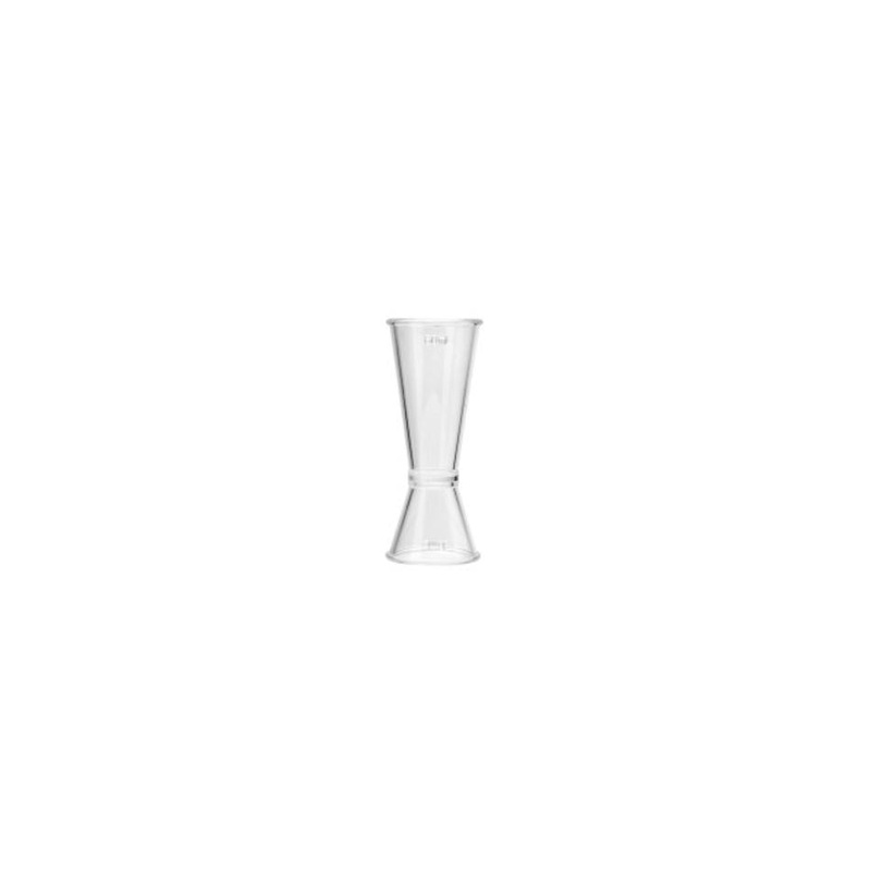 Tru-Pour Japanese Jigger Polycarbonate 30/60ml 12pk 4403-12