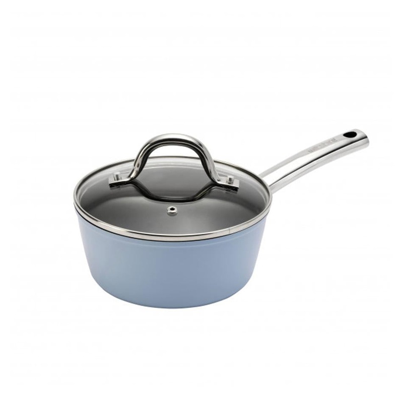 Wiltshire Easycook Blue Saucepan 18cm with glass lid 42403