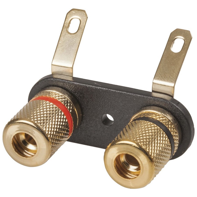 2 WAY Gold BANANA / SCREW TERMINALS
