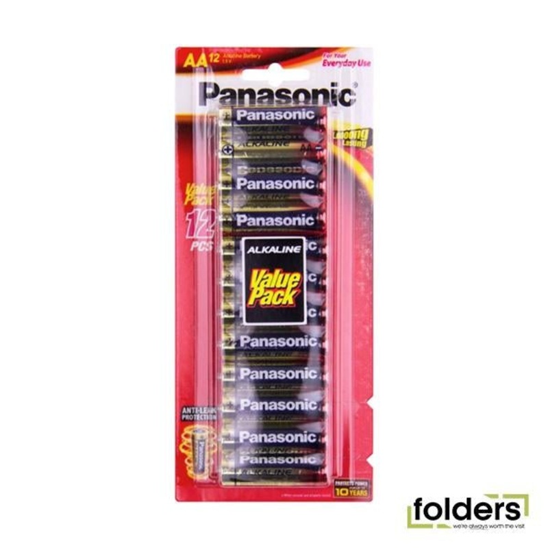 Panasonic AA Alkaline Battery 12 Pack