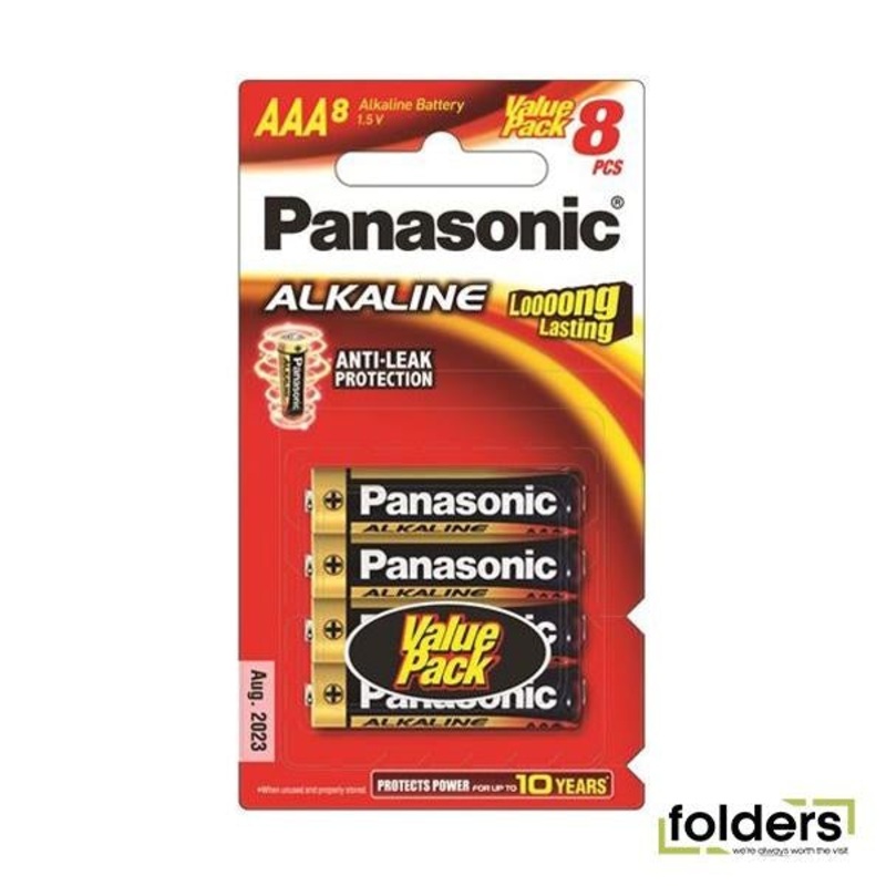 Panasonic AAA Alkaline Battery 8 Pack