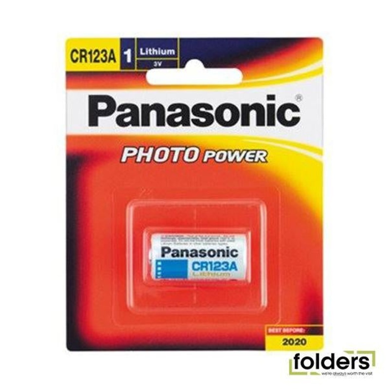 Panasonic CR-123A Photo Lithium Camera Battery