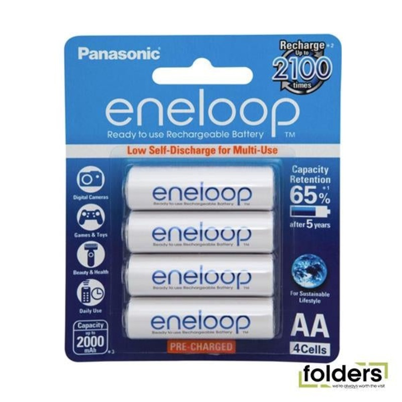 Panasonic Eneloop AA Rechargeable Battery 4 Pack