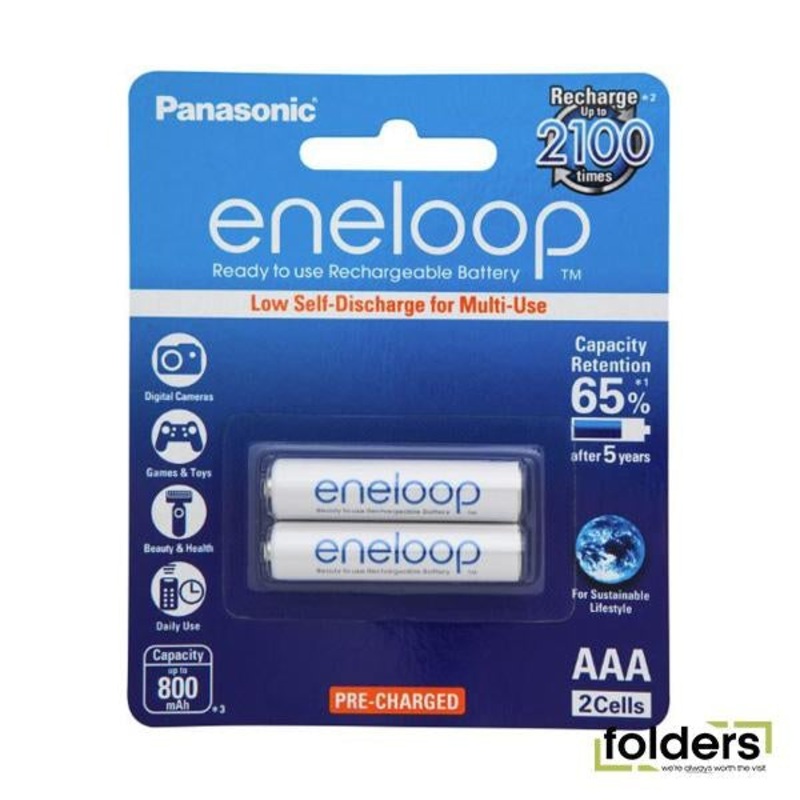 Panasonic Eneloop AAA Rechargeable Battery 2 Pack