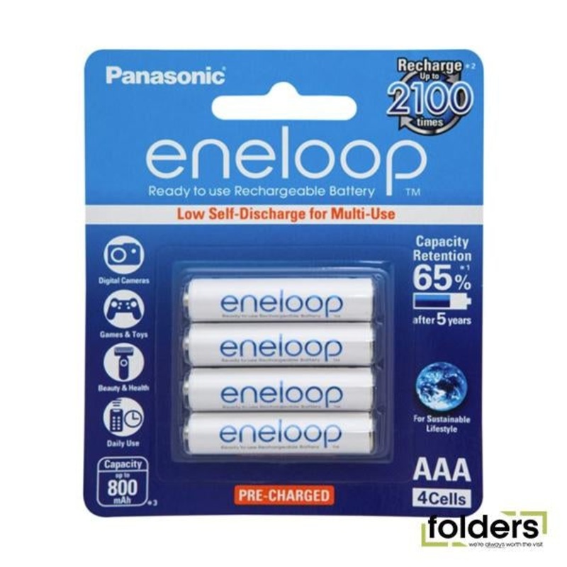 Panasonic Eneloop AAA Rechargeable Battery 4 Pack