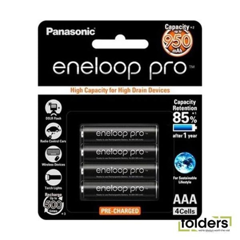 Panasonic Eneloop Pro AAA Rechargeable Battery 4 Pack