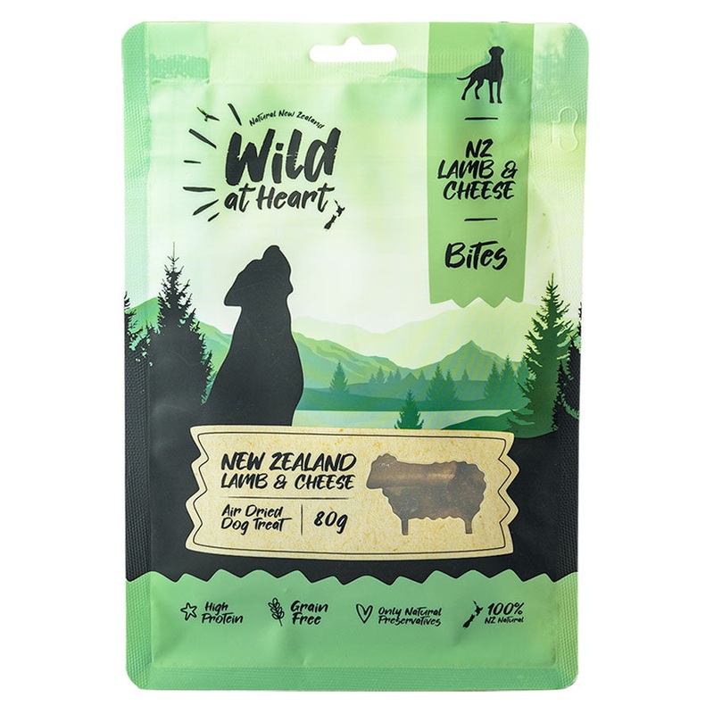 Air Dried Dog Treat New Zealand Lamb & Cheese Bites | Wild at Heart