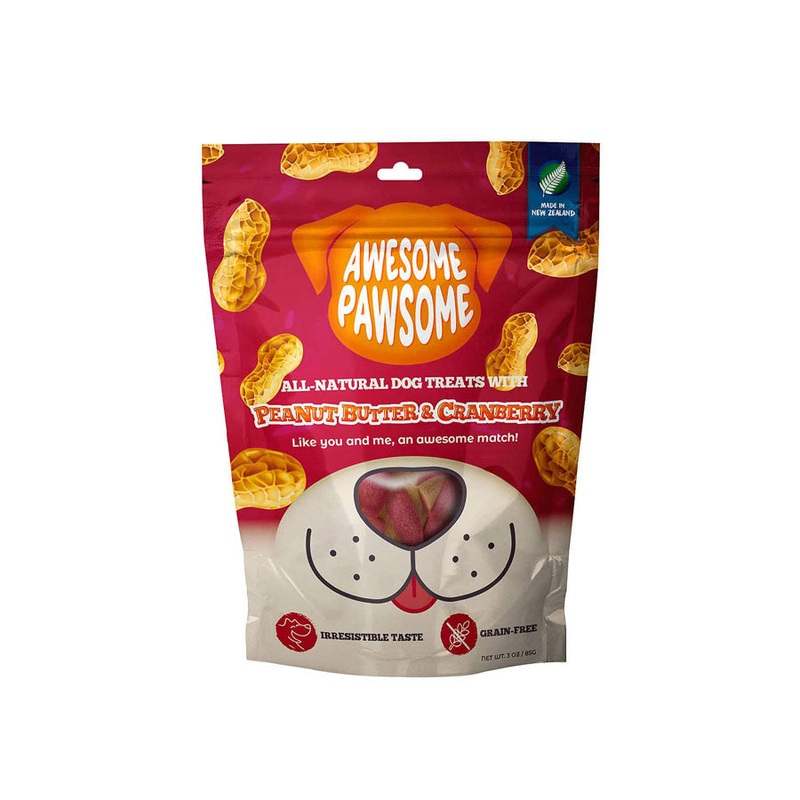 Awesome Pawsome Peanut Butter & Cranberry Dog Treats