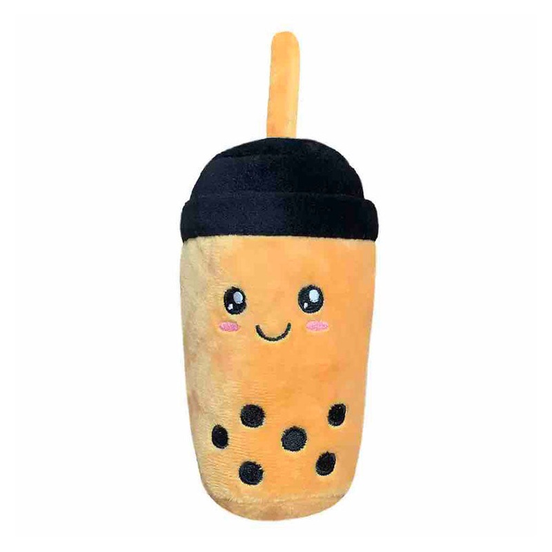 Bubble / Pearl Milk Tea Themed Squeaky Dog Plush Toy