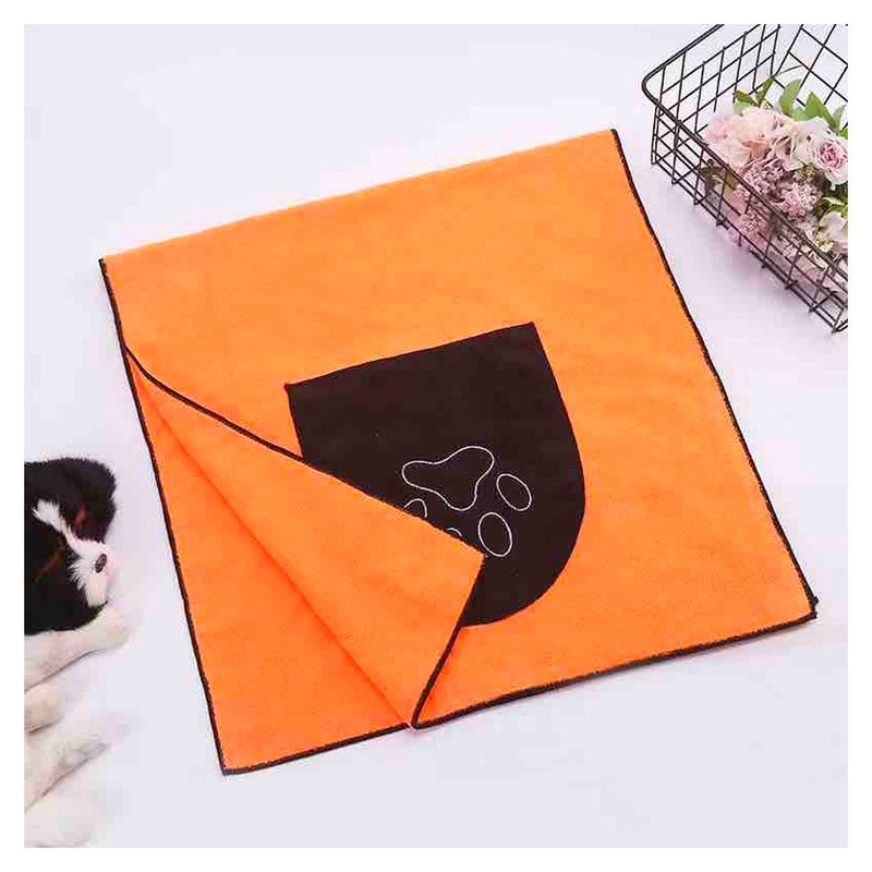Extra wide microfibre dog bath towel