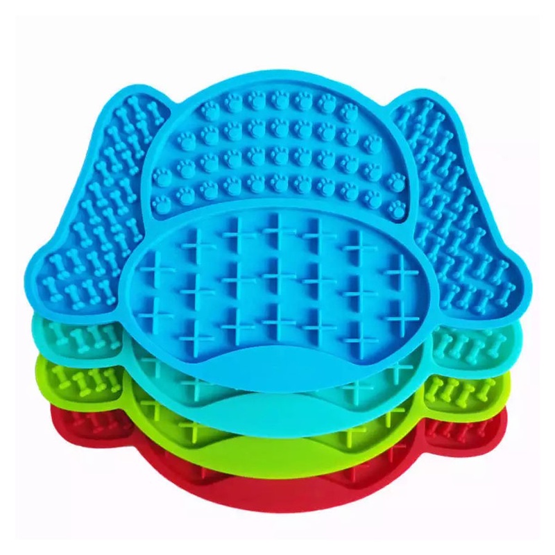 Dog pattern themed silicone lick mat