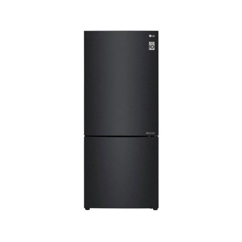 LG 420L Bottom Mount Fridge with Door Cooling in Matte Black Finish GB-455MBL