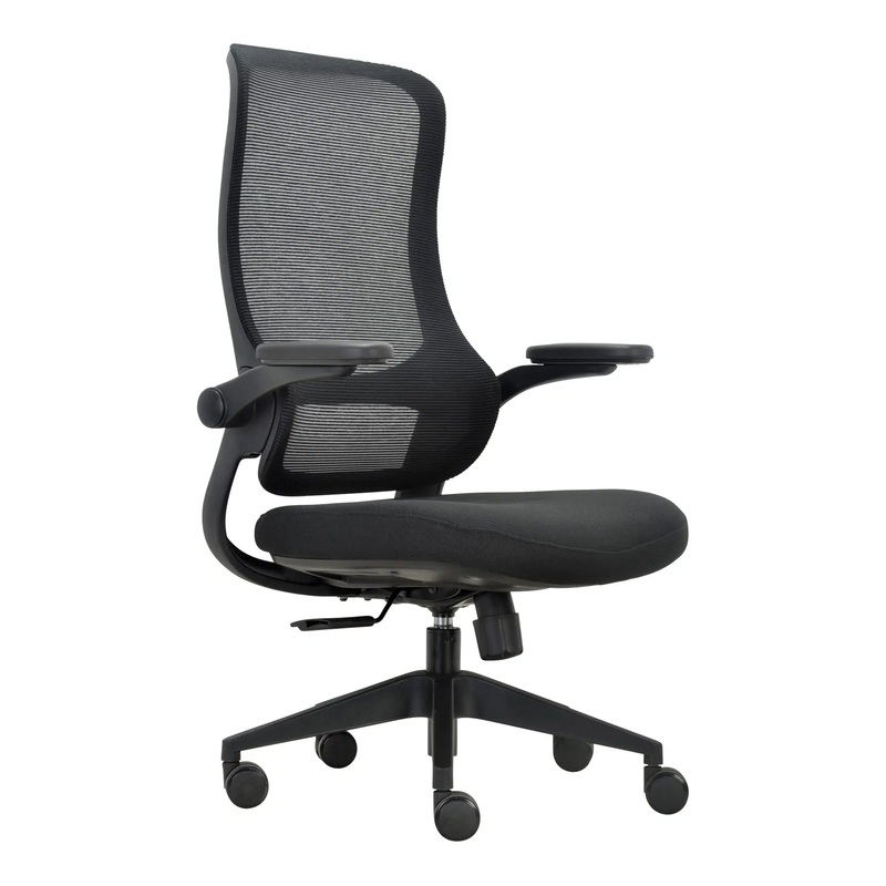 Mondo Colt Black Mesh Chair with Arms