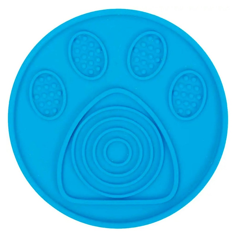 Paw themed Circle Lick Mat with Suction