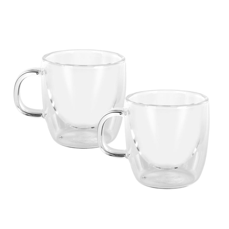 Avanti Caffe Manico Double Wall Glasses Set Of 2 - 100Ml 15410