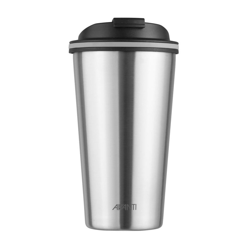 Gocup Double Wall Insulated Cup - Brushed Stainless Steel - 355Ml