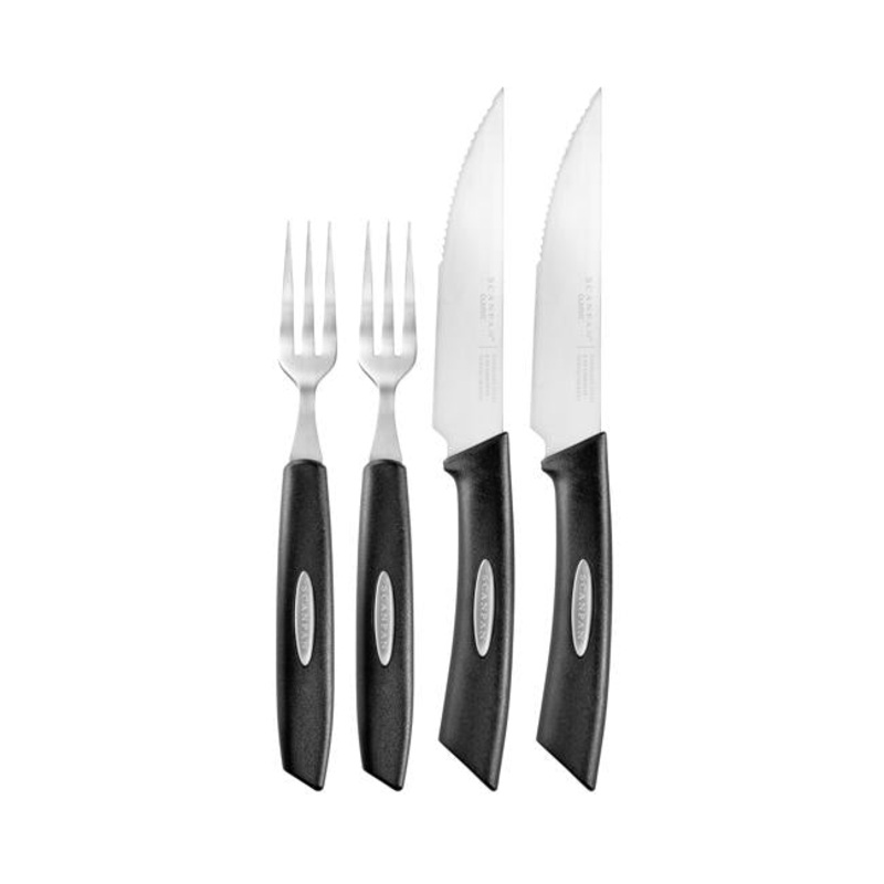 Scanpan Classic 4 Piece Set - Texas Steak Knife & Fork