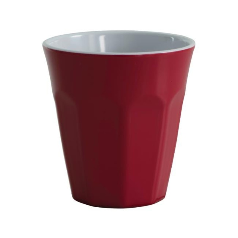 Serroni Cafe Melamine 2/T 260ml Cup Red