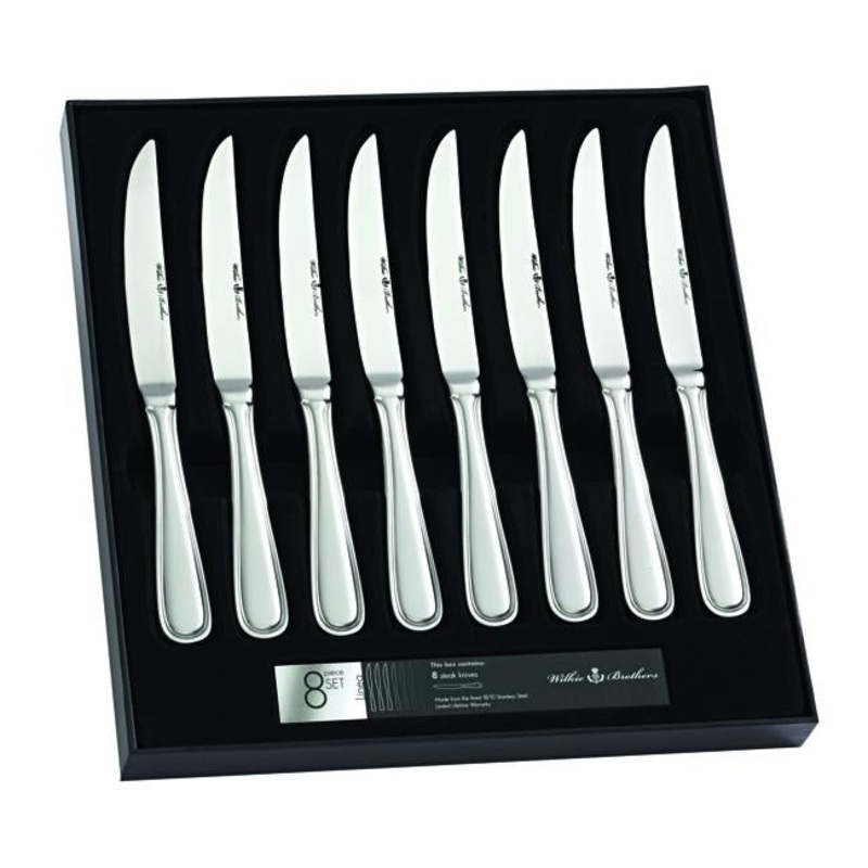 Wilkie Bro Linea 8 Piece Steak Knife Set