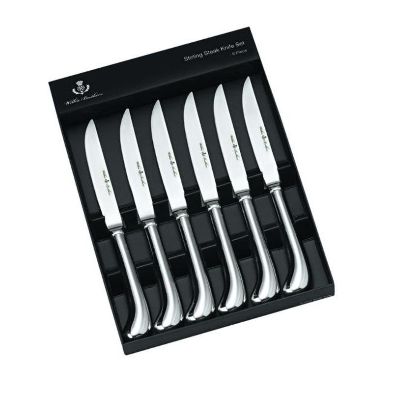 Wilkie Bro Wilkie Pistol 6 Piece Steak Knife Set