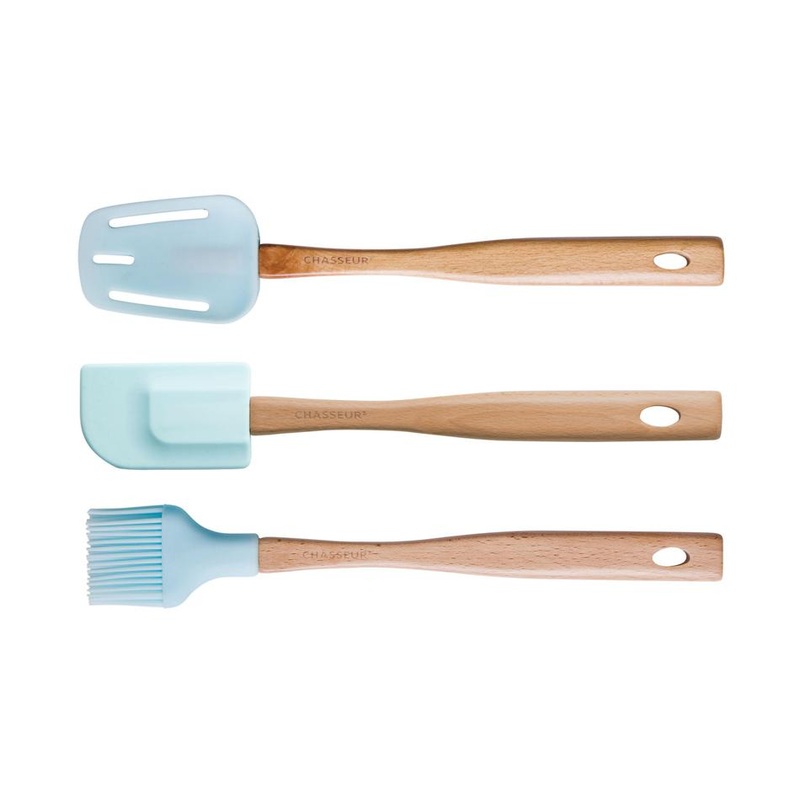 Chasseur Spatula, Brush & Spoon Set Duck Egg Blue Duck Egg Blue 03596