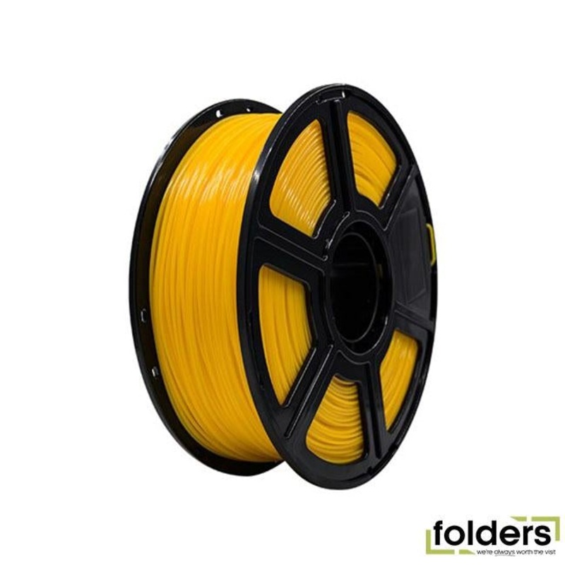 1.75mm yellow flashforge pla filament 600g roll