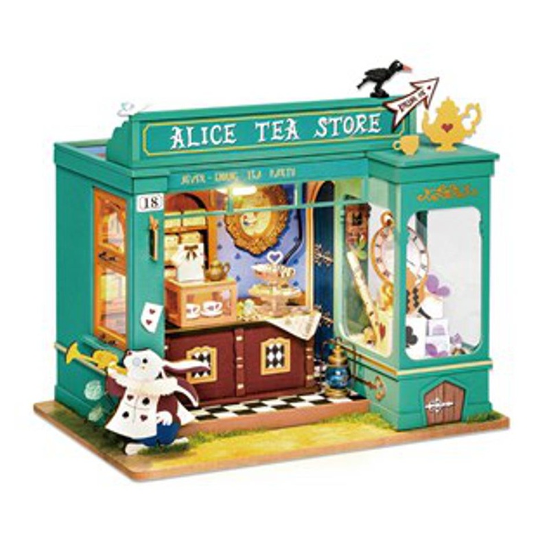 Electus Rokr Alices Tea Store DIY Miniature House Kit KJ9076