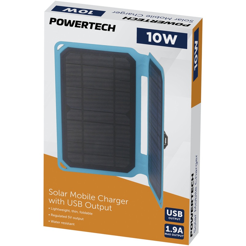 10W Solar Mobile Charger with USB Output with 1M Cable