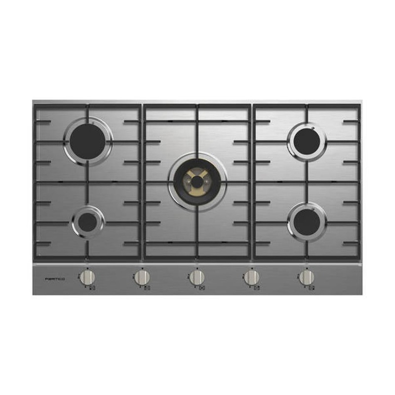 900mm Stainless Steel, 4 Burner + Wok, Gas Cooktop  I  Series 7
