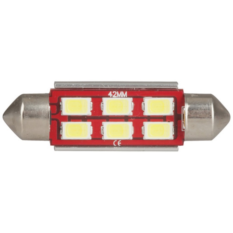 LED Festoon Globe 41mm 6x5730 LEDs CANBus Compatible