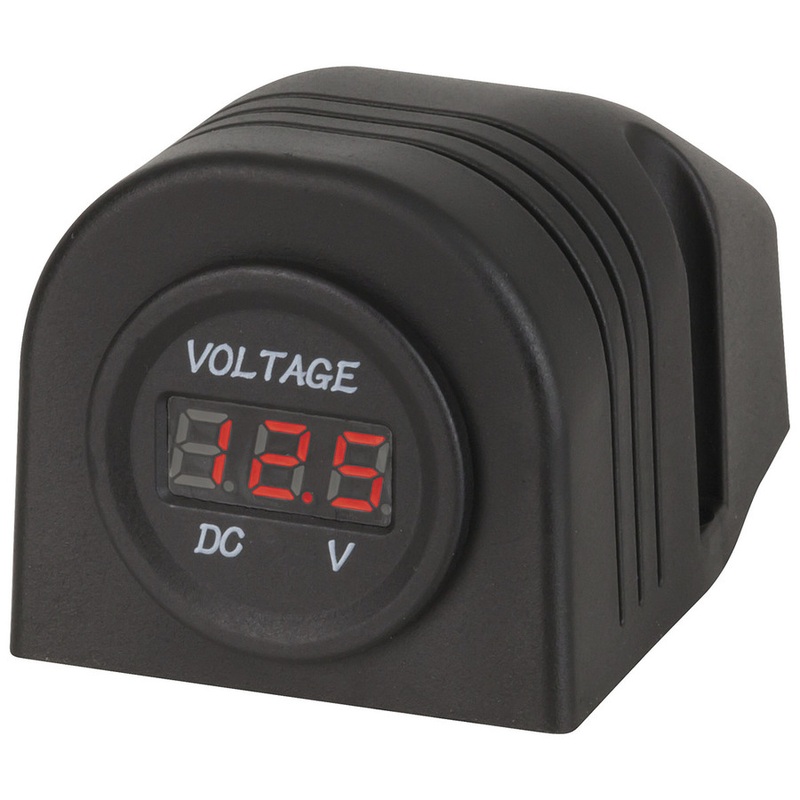 Panel/Surface Mount LED Voltmeter 5-30VDC QP5582