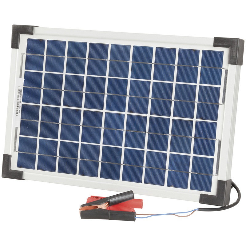 Powertech 12V 10W Solar Panel with Clips