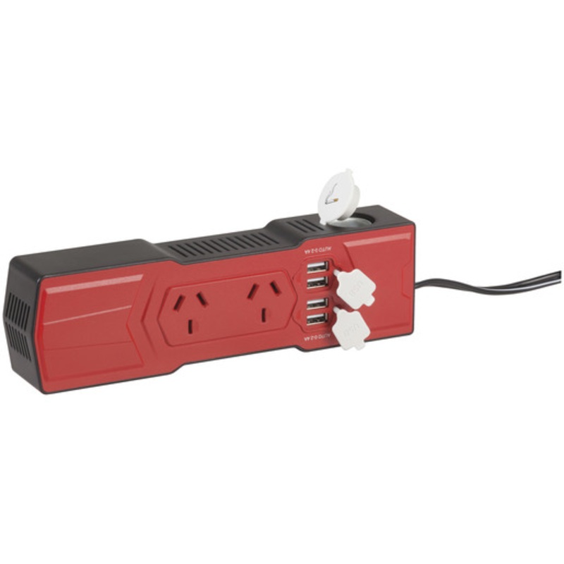 Powertech 200W Inverter with 4 USB Outlets