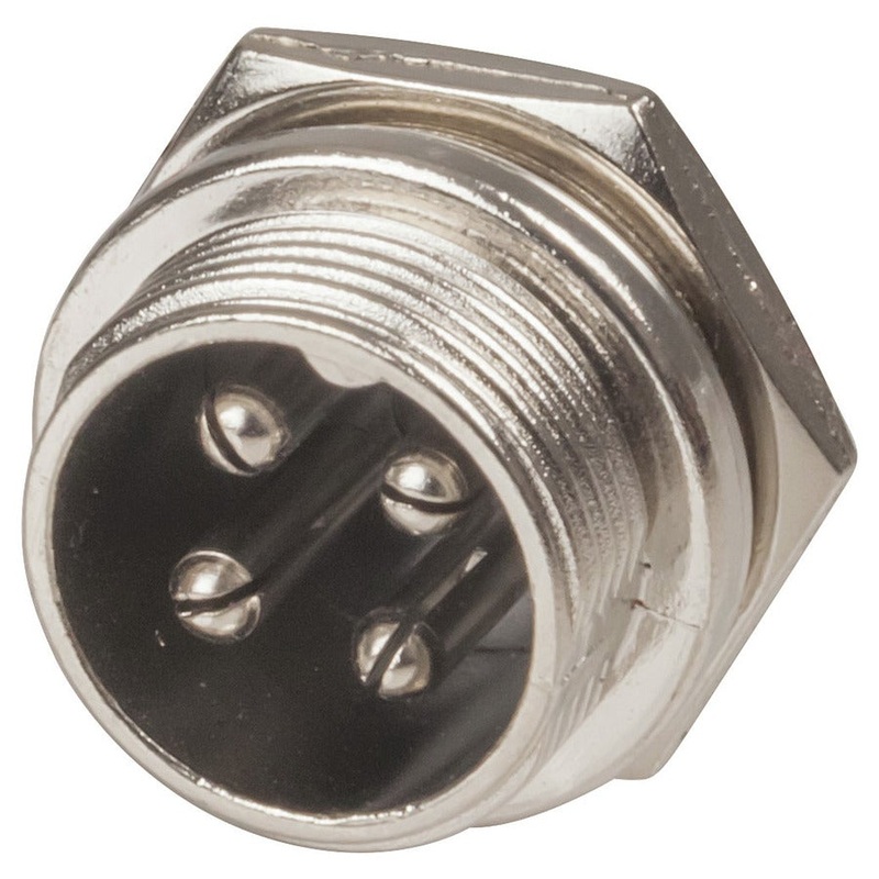 4 Pin Microphone Panel Male Connector