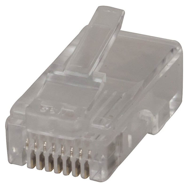 8 Pin US Type Telephone Plugs for Stranded Cable - Pk.5