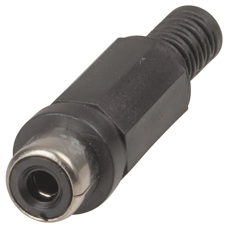 Black PLASTIC Line Socket RCA