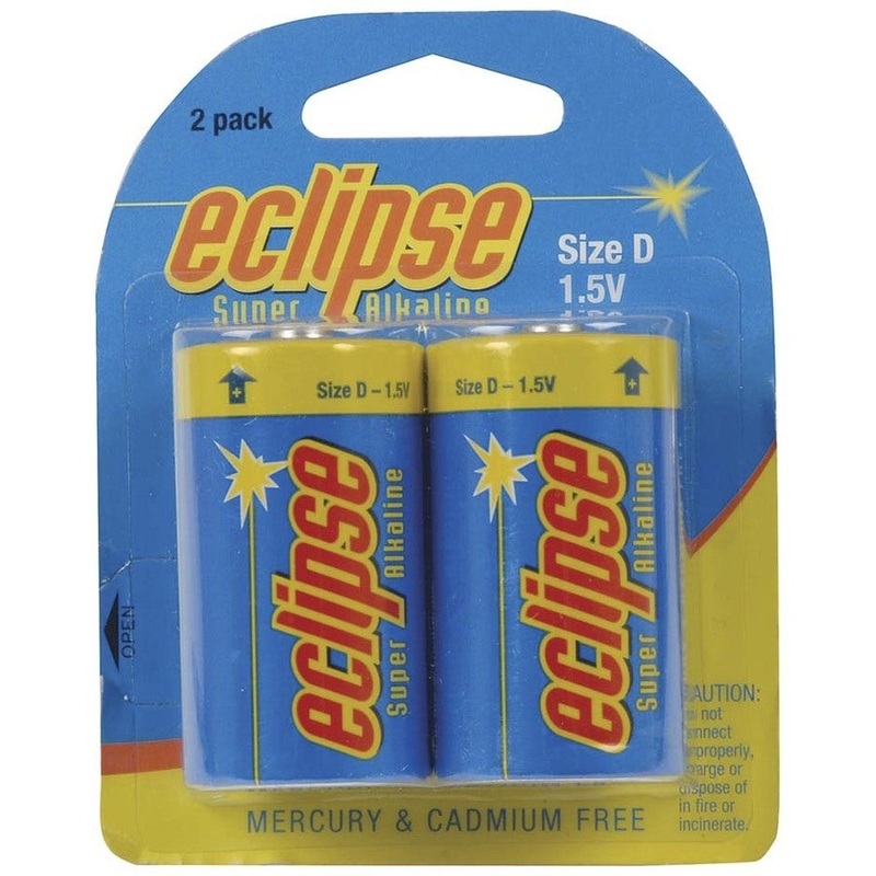 Eclipse D size Alkaline - Eclipse Batteries - Pk. 2