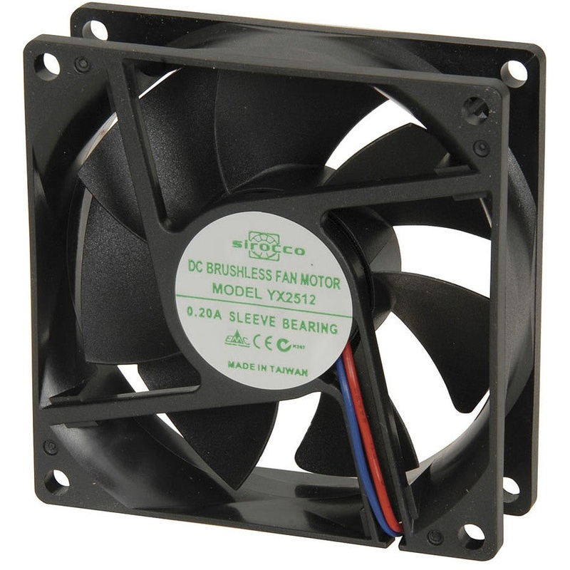 80mm 12V DC Fan YX2512