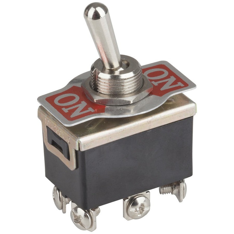 DPDT 6A 250VAC Extra Heavy Duty Toggle Switch