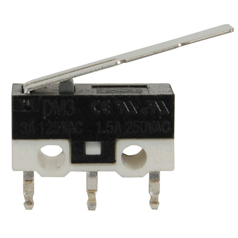 SPDT 125V 3A Sub-Miniature Micro Switch with Lever