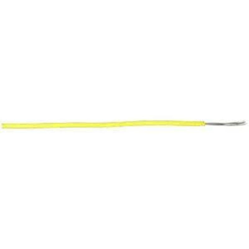 Yellow Flexible Light Duty Hook-up Wire 100m roll
