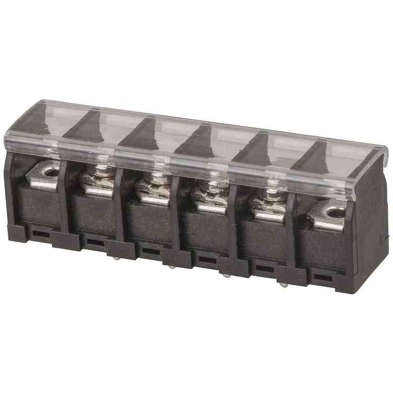 TERMINAL BARRIER PCB TRANSPARENT COVER 4WAY
