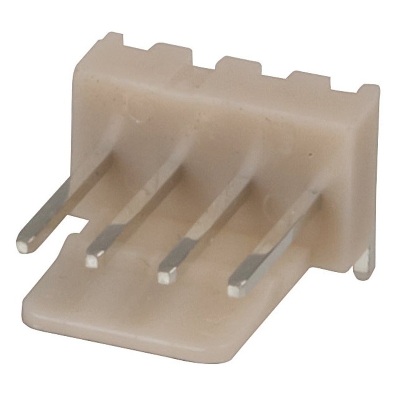 4 Pin 0.1 90-degree Locking Header - 2.54 pitch - Single